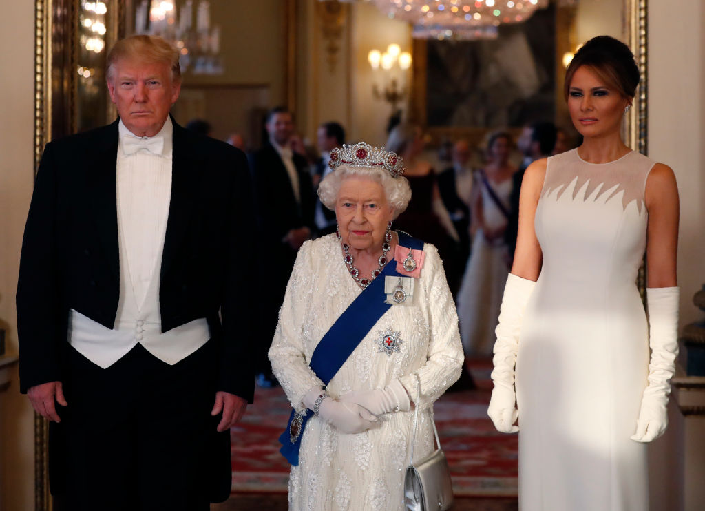 Queen Elizabeth II hosts President Trump to State Banquet