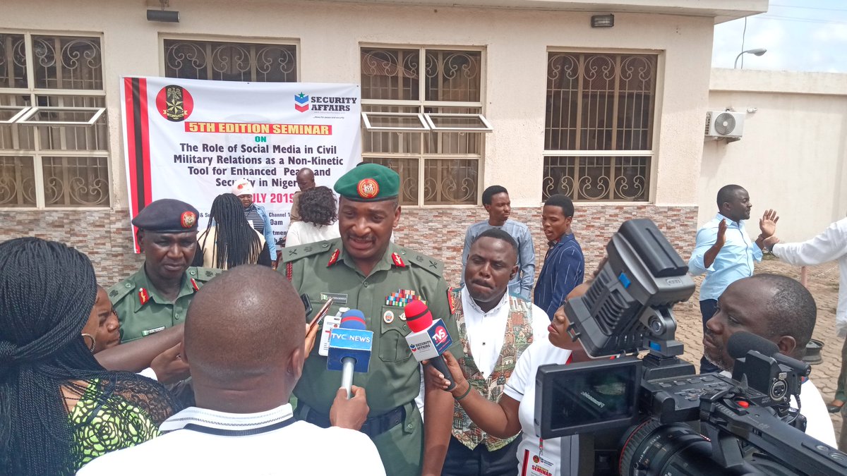 Pictures - Nigerian Army Department of Civil Military Affairs Meets With Social Media Influencers In Jos City