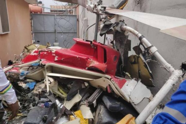 Helicopter crashes into building in Lagos, claims lives of two crew members
