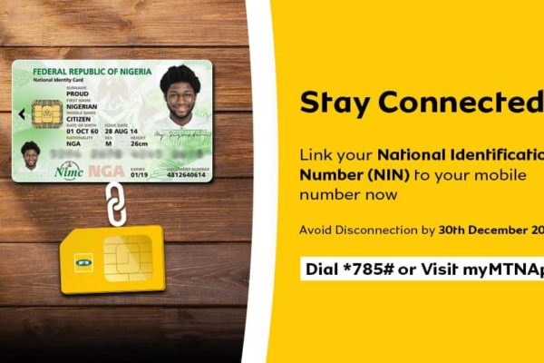 how to link nin to mtn