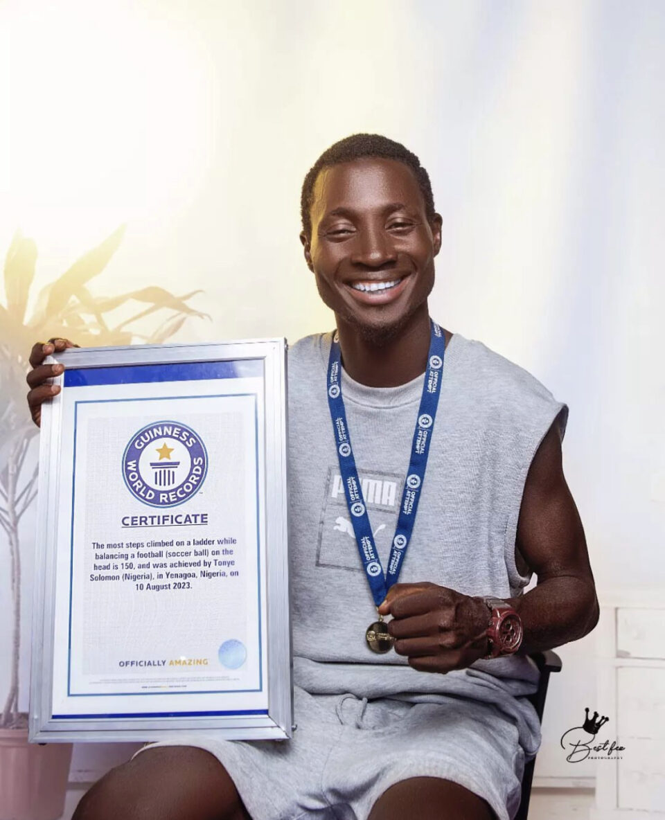 Guinness World Record tonye solomon